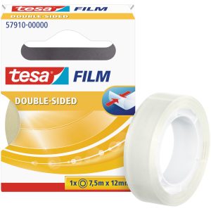 Pašlīmējoša abpusēja lente tesafilm®, caurspīdīga, 7,5m x 12mm - 200-13222