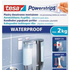 Pašlīmējošas loksnes tesa Powerstrips®, abpusējas, ūdensizturīgas, 6 gab. - 200-13230