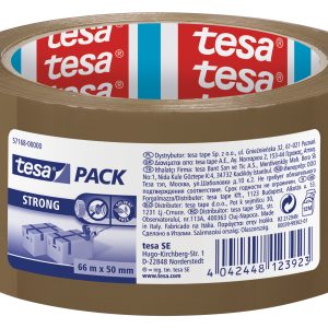 Iepakošanas līmlente tesa® Strong, brūna, 66m x 50mm - 200-13240