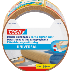 Līmlente tesa®, abpusēja, universāla, 10m x 50mm - 200-13250