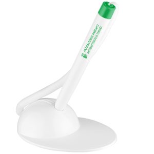 Lodišu pildspalva ICO T-PEN antibakteriāla, ar apdruku un statīvu, 0.8 mm - 200-13258