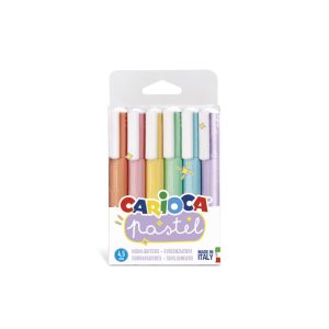 Marķieris CARIOCA, 6 dažādas pasteļkrāsas - 200-13271