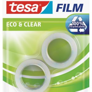 Videi draudzīga pašlīmējošā lente Tesafilm, caurspīdīga, 2 gab. x 10mx15mm - 200-13289