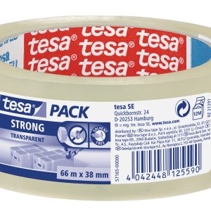 Iepakošanas līmlente tesapack® strong, caurspīdīga, 66mx38mm - 200-13400