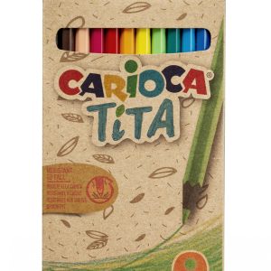 Krāsainie zīmuļi CARIOCA TITA ECOFAMILY, 12gab - 200-13625