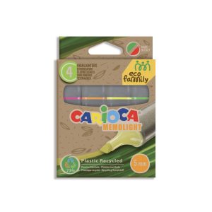Marķieri CARIOCA ECOFAMILY MEMOLIGHT, 5mm, 4gab - 200-13627