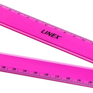 Lineāls LINEX Folden 15/30 cm, rozā - 200-13680