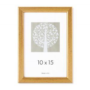 Foto rāmis, plastmasa, 10 x 15 cm, zelta krāsa - 200-13767