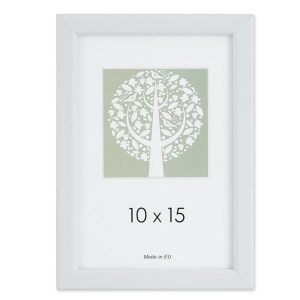 Foto rāmis, plastmasa, 15 x 21 cm, balta krāsa - 200-13771