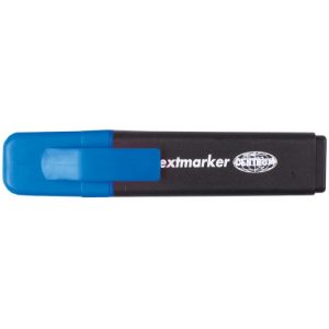 Teksta marķieris, slīps serdenis, līnijas platums 1-5 mm, krāsa ziļa - 200-13779