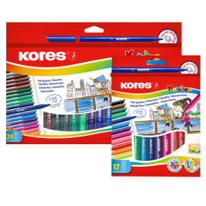 KORELLOS standarta / 12 flomasteri  kastē - 200-14170