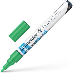 Akrila marķieris SCHNEIDER Paint-it 310, 2mm, zaļš - 200-14292