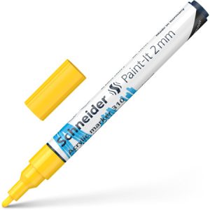 Akrila marķieris SCHNEIDER Paint-it 310, 2mm, dzeltens - 200-14293