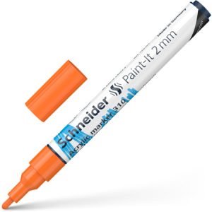 Akrila marķieris SCHNEIDER Paint-it 310, 2mm, oranžs - 200-14294