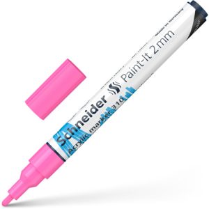 Akrila marķieris SCHNEIDER Paint-it 310, 2mm, rozā - 200-14297