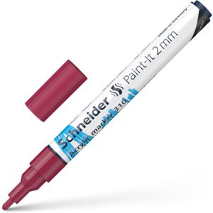 Akrila marķieris SCHNEIDER Paint-it 310, 2mm, bordo - 200-14301