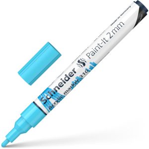 Akrila marķieris SCHNEIDER Paint-it 310, 2mm, gaiši zils - 200-14303