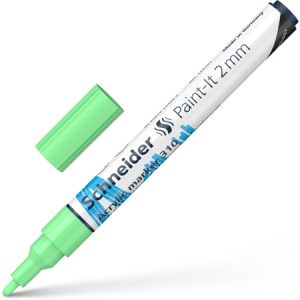 Akrila marķieris SCHNEIDER Paint-it 310, 2mm, gaiši zaļš - 200-14304