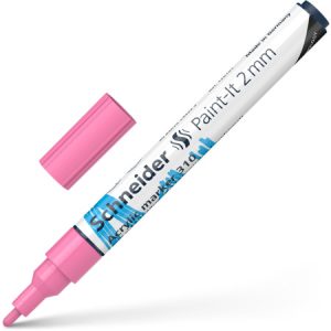 Akrila marķieris SCHNEIDER Paint-it 310, 2mm, gaiši rozā - 200-14306