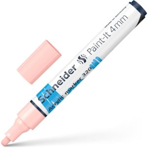Akrila marķieris SCHNEIDER Paint-it 320, 4mm, aprikozu krāsā - 200-14320