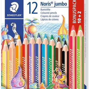 Krāsainie zīmuļi STAEDTLER Noris Jumbo, 12 gab. - 200-14619