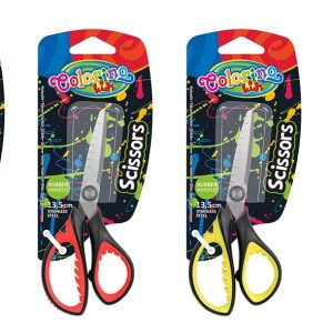 Šķēres ar gumijas rokturi 13,5 cm - 200-14669