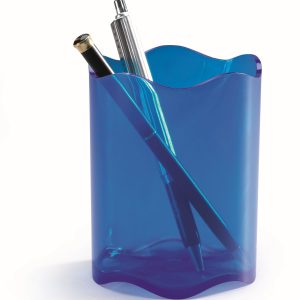 Pildspalvu turētājs Durable Trend, caurspīdīgs zils - 200-14675