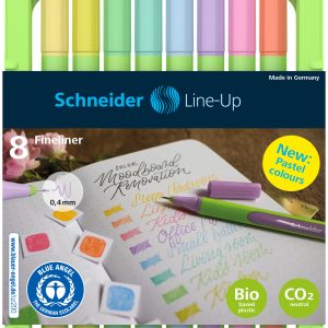 Flomasterveida pildspalva Line-Up 0,4 Pastel asso. Regulējams penāļa statīvs  8 gab - 200-14982