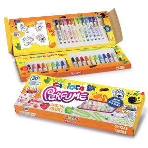 Smaržīgie flomāsteri CARIOCA Perfume Special, ar zīmogiem, 30 gab./iepak. - 200-15323