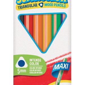 Krāsošanas zīmuļi trīsstūrveida CARIOCA SUPERCOLOR MAXI, 6 krāsas - 200-15415