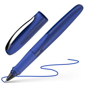 Kapsulas pildspalva SCHNEIDER RAY, zila korpuss (space blue), piemērota gan labročiem, gan kreisročiem - 200-16423