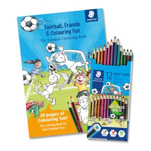 Krāsainie zīmuļi STAEDTLER Noris World Cup, 12 gab + Krāsojamā grāmata - 200-16546