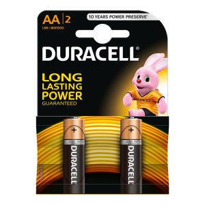 Baterijas DURACELL AA, LR6, 2 gab. - 250-00407