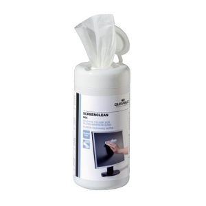 Salvetes monitoru tīrīšanai DURABLE Screenclean 100 gab., mitrās - 250-00710