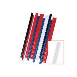 Plastmasas spirāles FELLOWES, 10mm, 100 gab./iepak., baltas - 250-01051