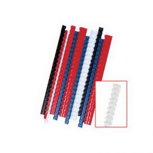 Plastmasas spirāles FELLOWES, 12mm, 100 gab./iepak., baltas - 250-01055