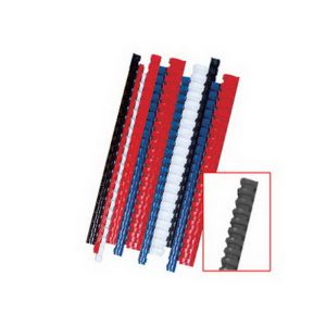 Plastmasas spirāles FELLOWES, 14mm, 100 gab./iepak., melnas - 250-01062