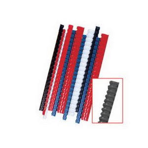 Plastmasas spirāles FELLOWES, 22mm, 50 gab./iepak., melnas - 250-01070