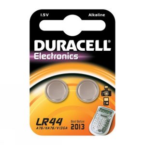 Baterijas DURACELL Alkaline LR44 1.5V, 2 gab./iepak. - 250-02723