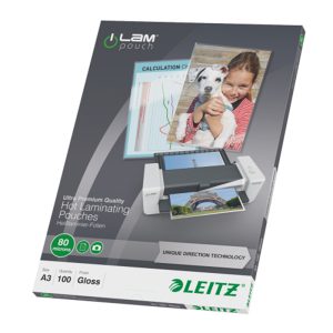 Laminēšanas kabata LEITZ, A3, 80 mikr, UDT, 100 gab./iepak. - 250-06156