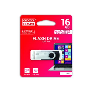 Atmiņa USB 3.0 GOODRAM UTS3 16GB, melnā krasā - 250-06365