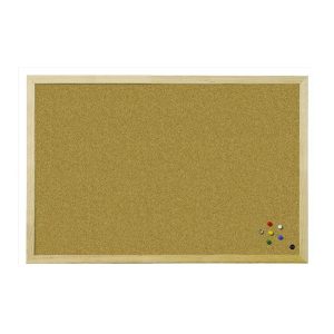 Korķa tāfele BI-OFFICE BUDGET 40x30, priedes rāmis - 250-06732
