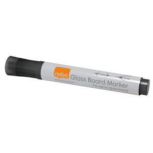 Marķieri stikla tāfelei NOBO, 4 gab./iepakojumā, melns - 250-07072