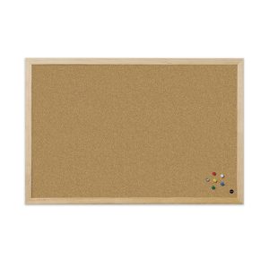 Korķa tāfele BI-OFFICE BUDGET 60x45, priedes rāmis - 250-07491