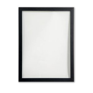 Stikla tāfele SECURIT Woody, 60×40 cm, caurspīdīga, melns rāmis - 250-07509