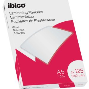Laminēšanas kabatas Ibico A5 125M.Gloss/100 - 250-07882