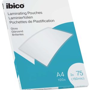 Laminēšanas kabatas Ibico A4 75M. Gloss/100 - 250-07883