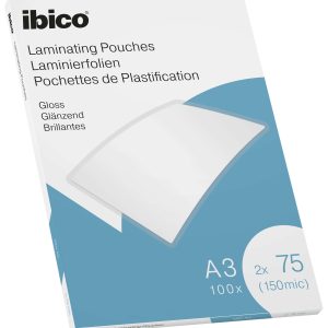 Laminēšanas kabatas Ibico A3 75M. Gloss/100 - 250-07886