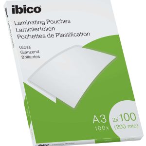 Laminēšanas kabatas Ibico A3 100M.Gloss/100 - 250-07887
