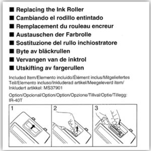 Elektroniskās drukas kalkulators CASIO HR-150RCE tintes kasetne - 250-08036